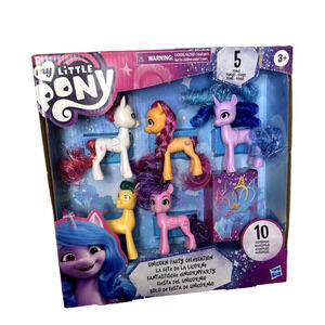 Hasbro My Little Pony Unicorn Party Celebration 5 Ponies + 10 accessories‎